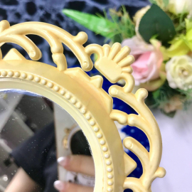 Ручное зеркало, двустороннее, в пластмассовой оправе, винтаж, СССР. Картинка 6